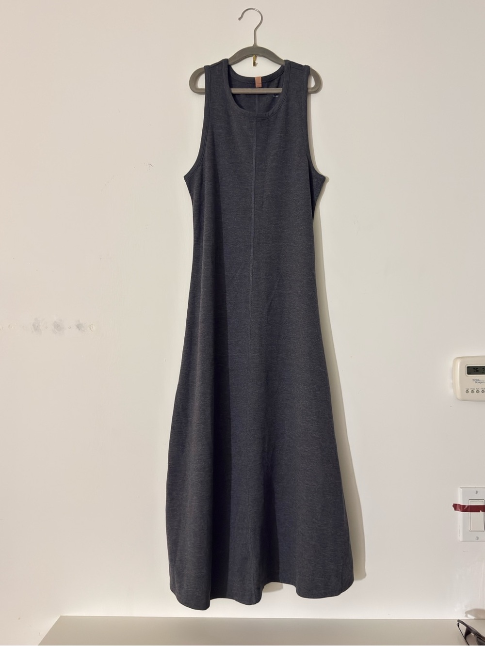 Lunya Restore Charcoal Fitted Dress M